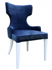 Дизайнерское кресло для ресторанов и кафе с фигурной спинкой
